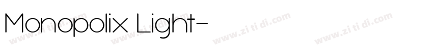Monopolix Light字体转换